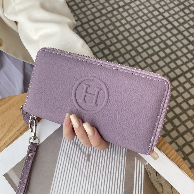 Women's Genuine Leather Large Capacity Multiple Slots Clutch Bags