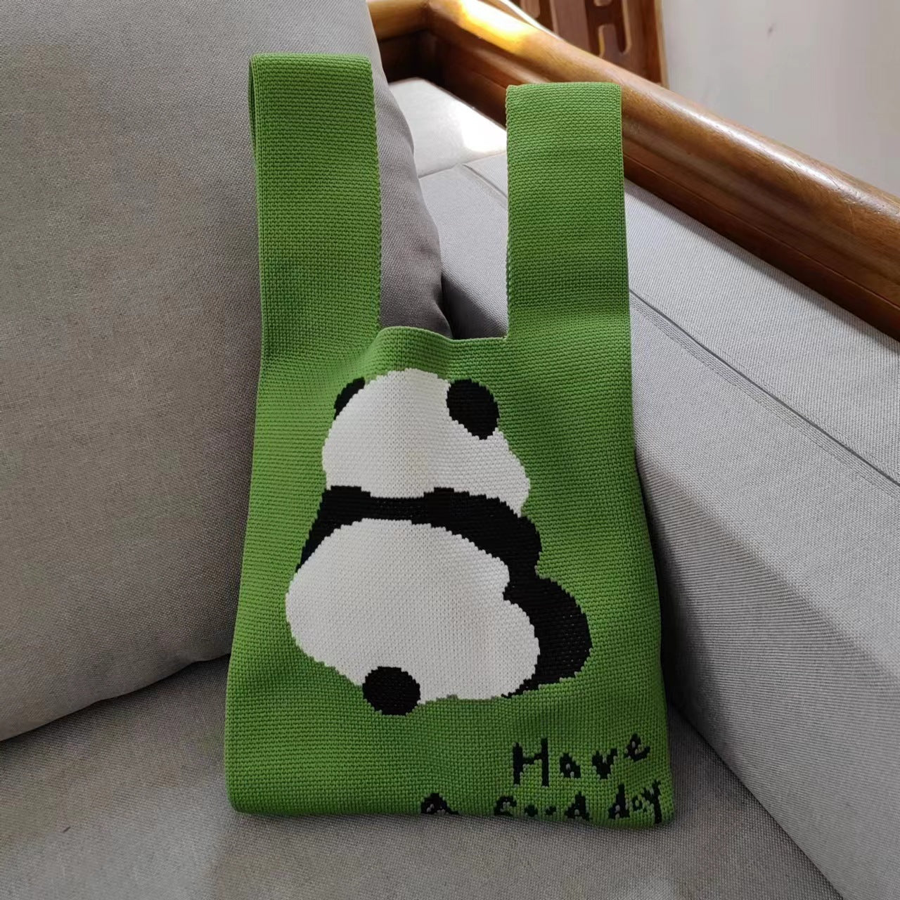 Korean Style Woolen Yarn Heart Trendy Handbags