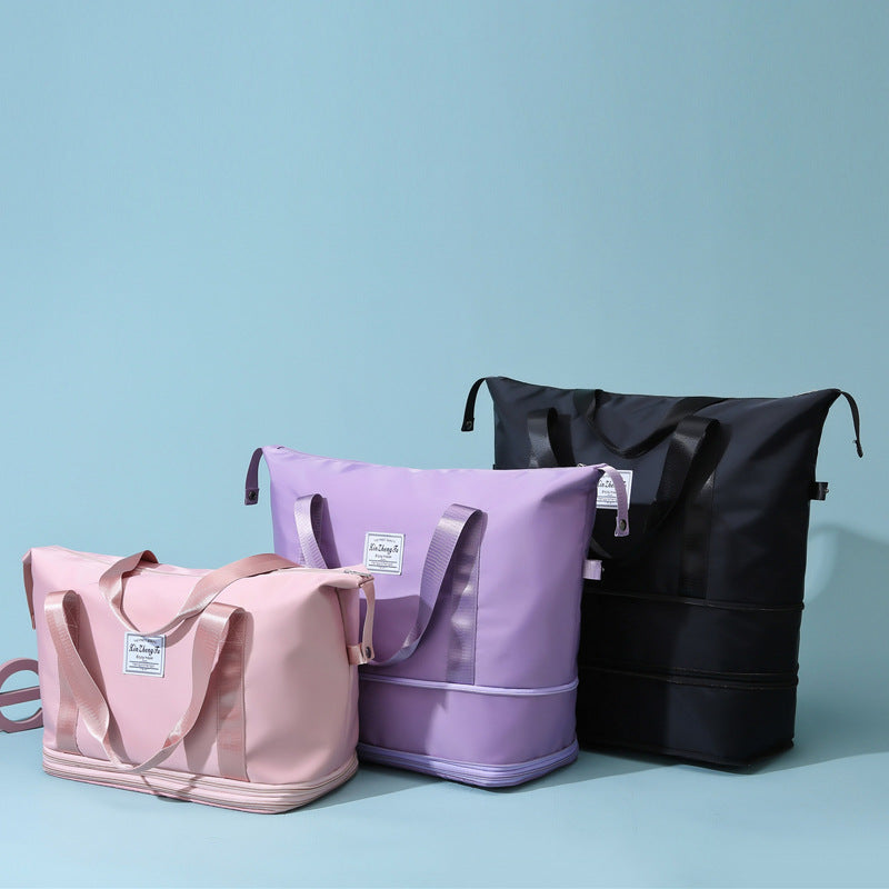 Waterproof Wet Dry Separation Large Capacity Folding Short Distance Travel Bags