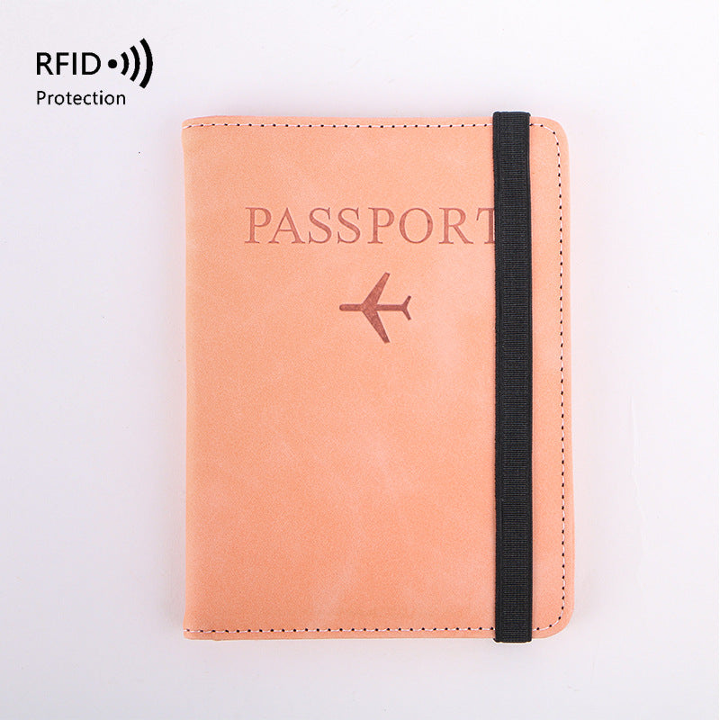 Passport Simple Multifunctional Abroad Leather Cover Card Holder