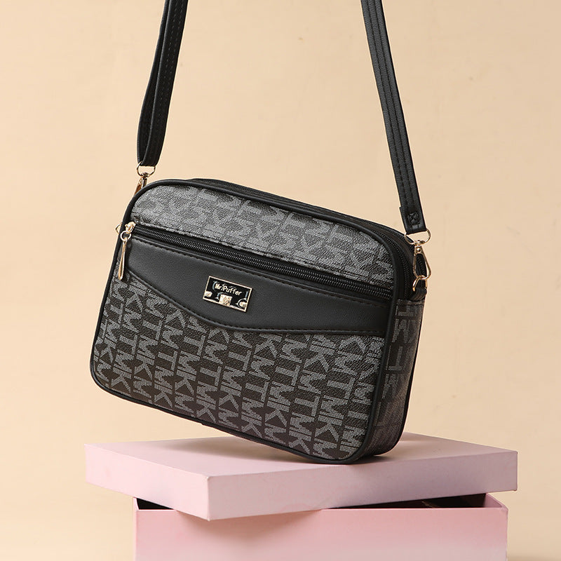 Women's Printed Letter Fashion Large Capacity Women's Messenger Bag