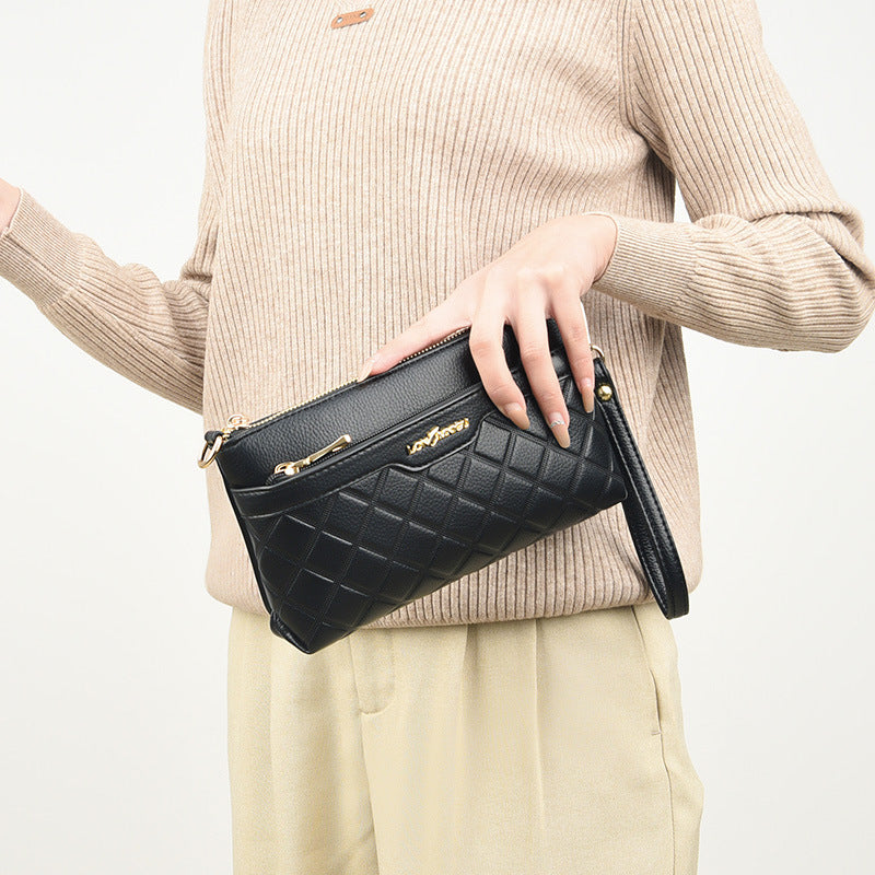 Women's Fashion Rhombus Mother's Mobile Change Women's Messenger Bag