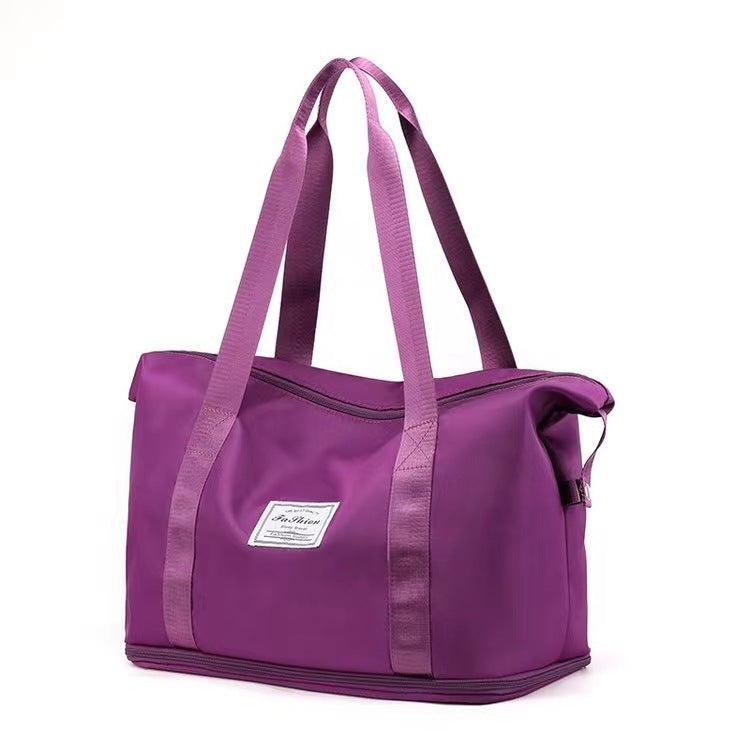 Women's Large Dry Wet Separation Extended Layer Korean Travel Bags