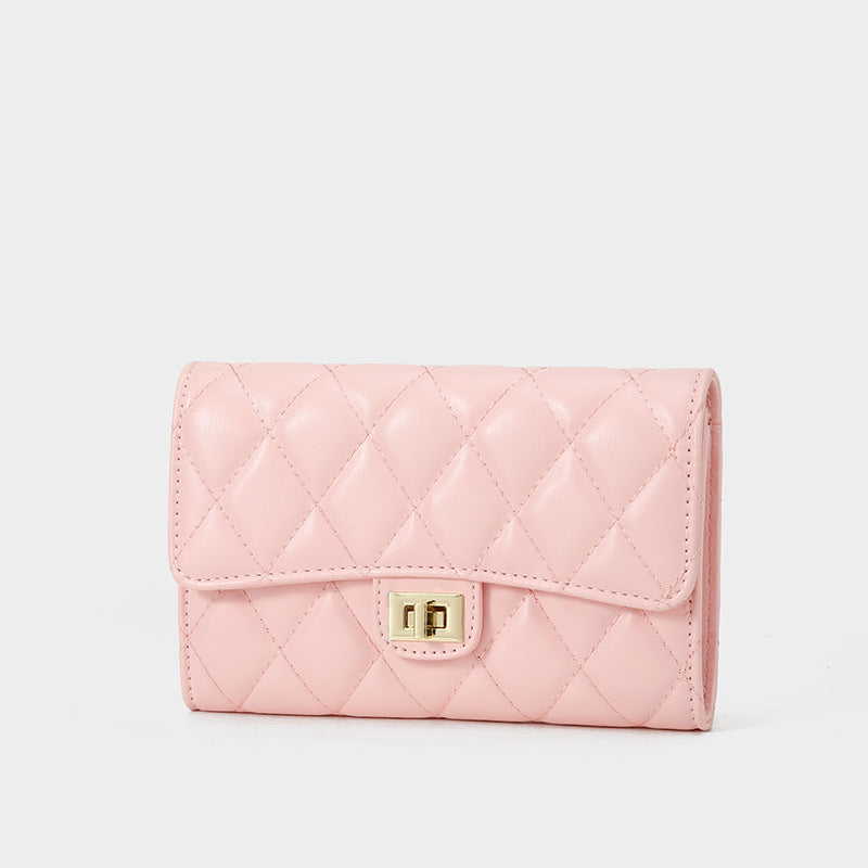 Women's Korean Style Rhombus Chain Fashion Elegant Small Square Bags