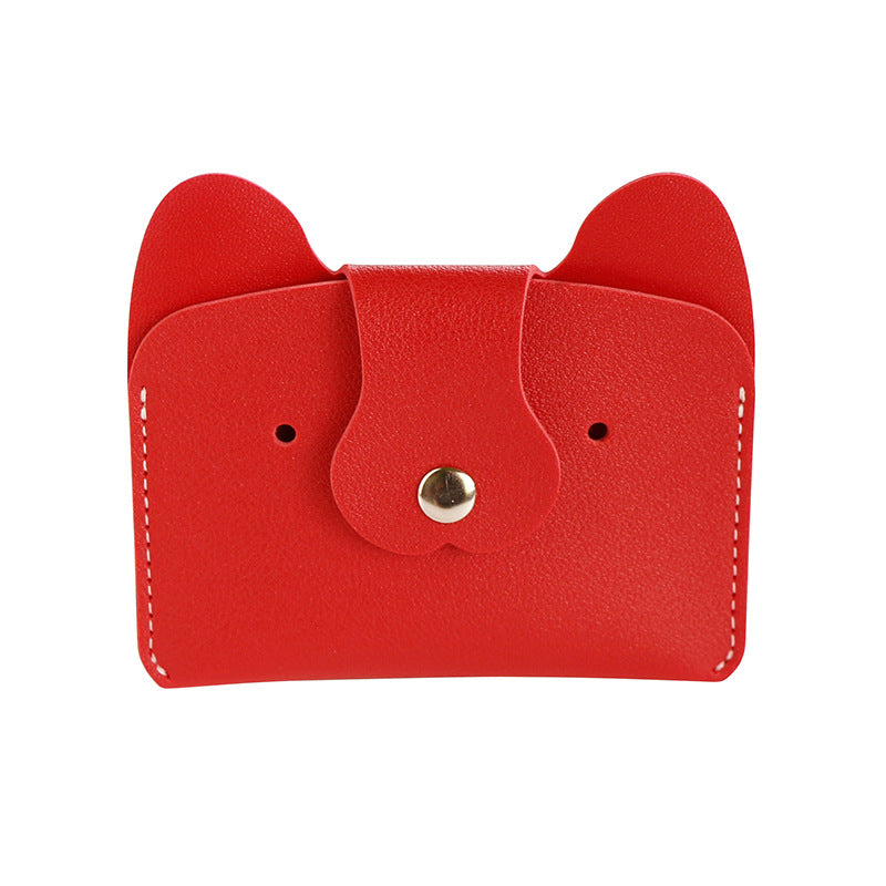 Creative Cartoon Simple Puppy Bus Printable Card Holder