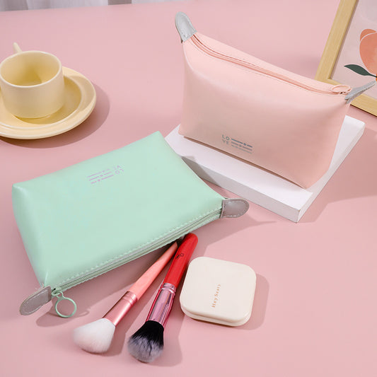 Dumpling Simple Fashion Storage Solid Color Large Capacity Cosmetic Bags