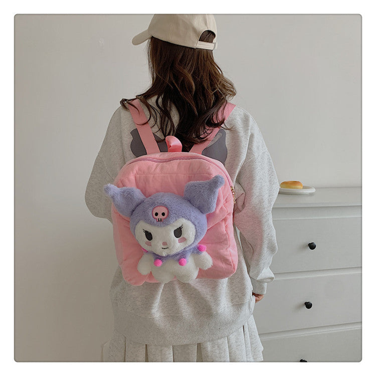 Women's Plush Clow Make-up Cute Birthday Gift Bags
