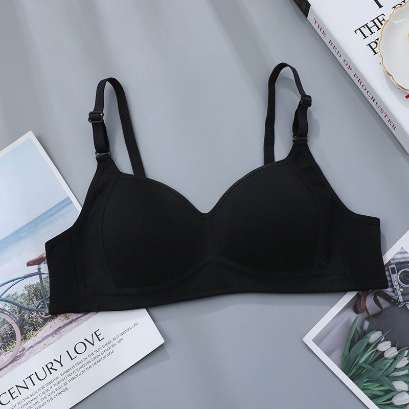 School Underwear Female Pure Color Cotton Everyday Bras