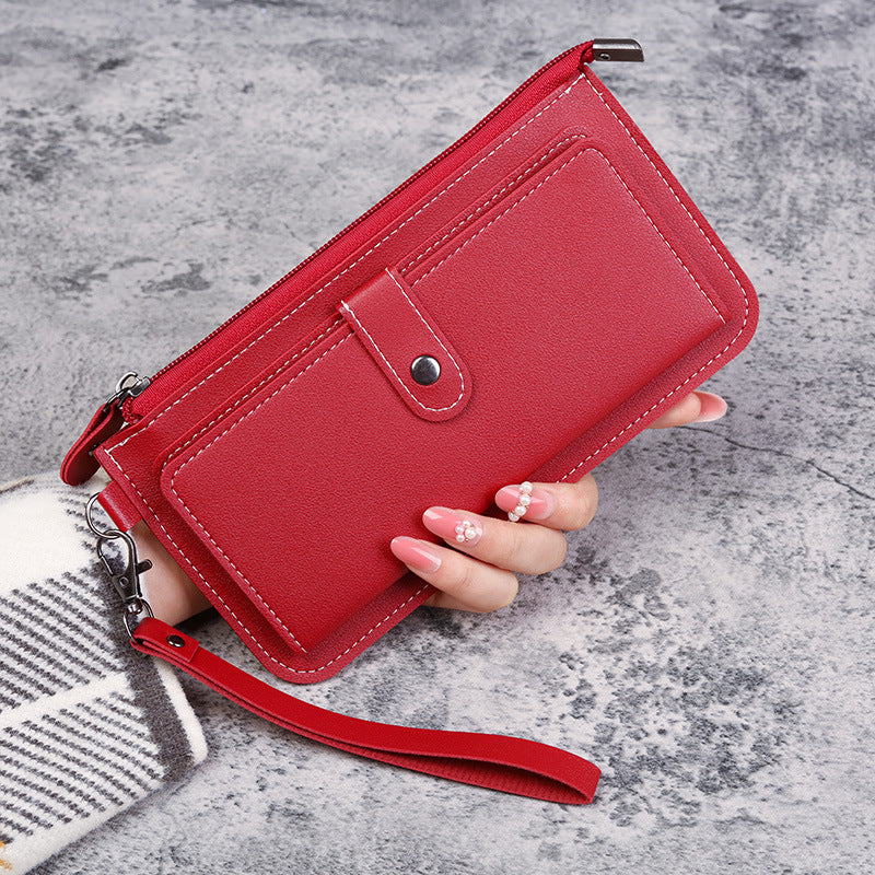Women's Long Multifunctional Zipper Multiple Slots Clutch Ladies Wallets