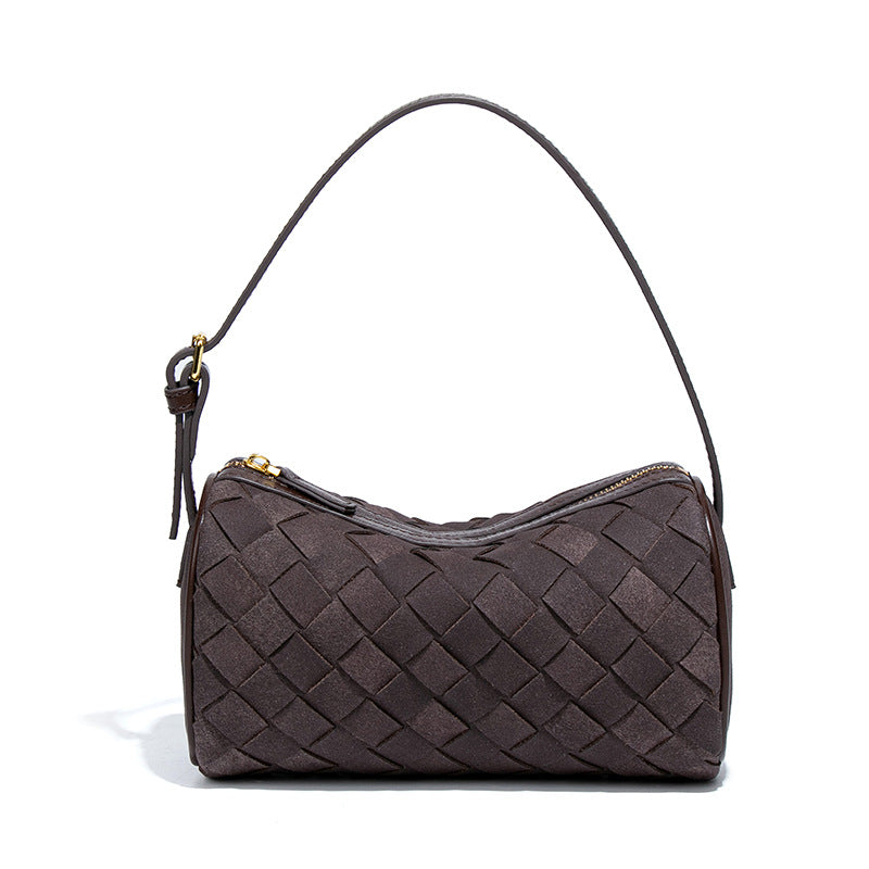 Women's Frosted Suede Woven Cylinder For Today Popular Bags