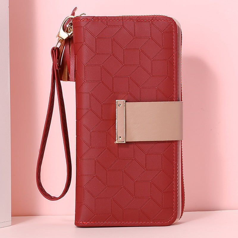 Women's Long Large Capacity Zipper Mobile Ladies Wallets