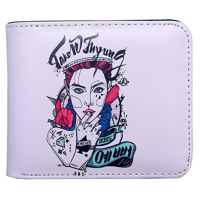 Skull Short Zipper Cartoon Anime To Ladies Wallet