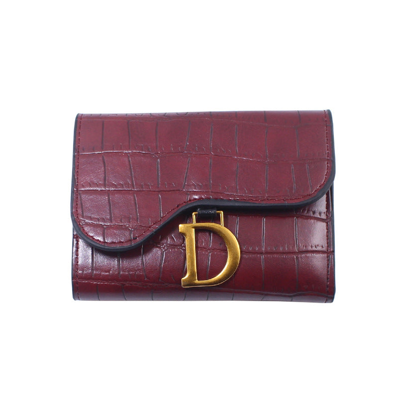 Women's Retro Korean Fashion Simple Short Credit Ladies Wallet