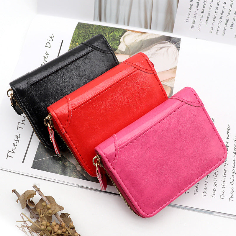 Fashion Clutch File Cash Multifunctional Storage Card Holder
