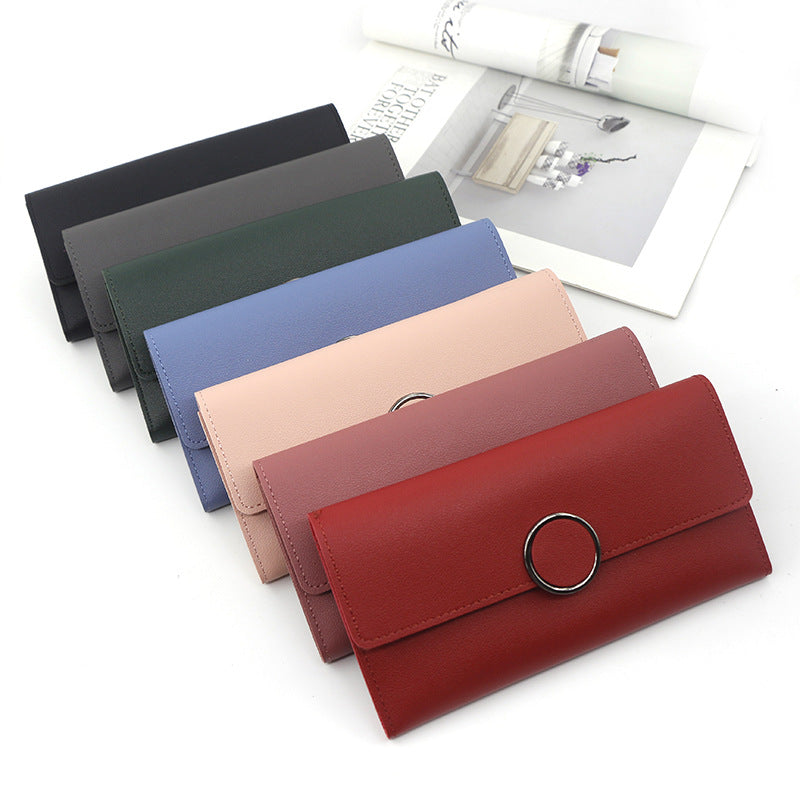Women's Long Korean Style Simple Clutch Ladies Wallet