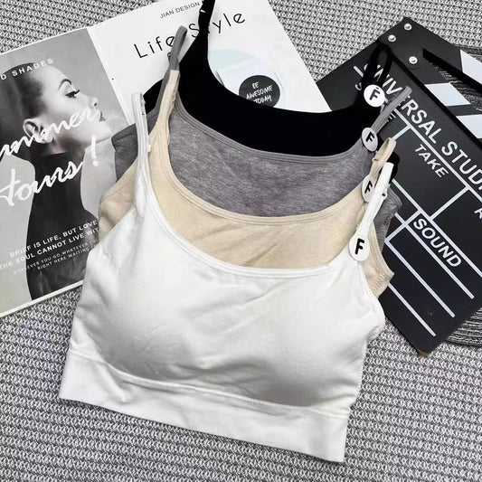 Seamless Beauty Back Underwear Female Cross Spaghetti Straps Chest Bras