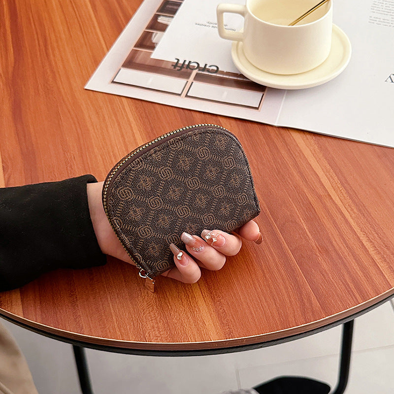 Durable Fashion Texture Semicircle Hand Holding Purses