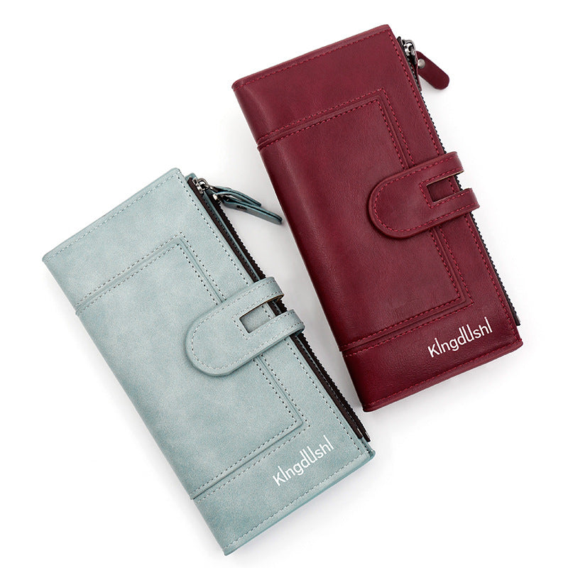 Women's Zipper Hasp Large Capacity Multiple Slots Pocket Ladies Wallet