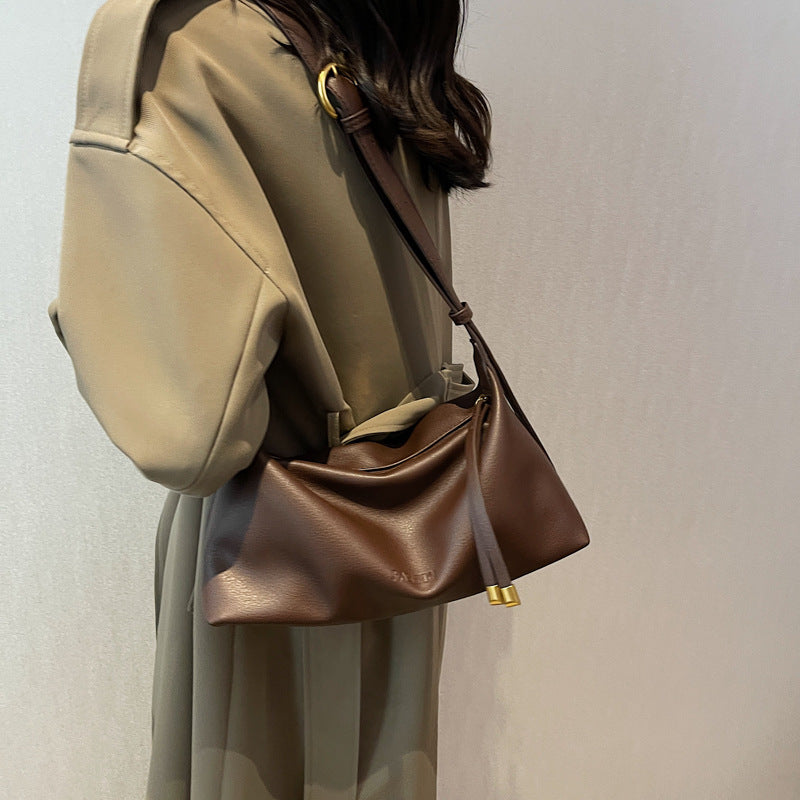 Women's Fashion Retro Dumpling Niche Texture Underarm Crossbody Bags