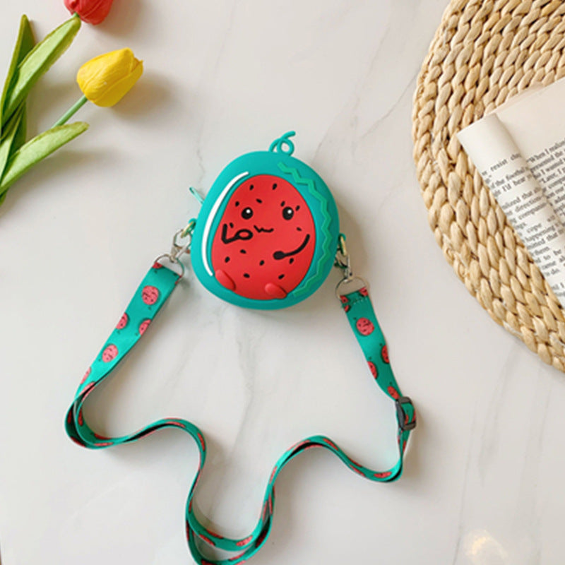 Casual Summer Fruit Strawberry Avocado Shape Coin Purses