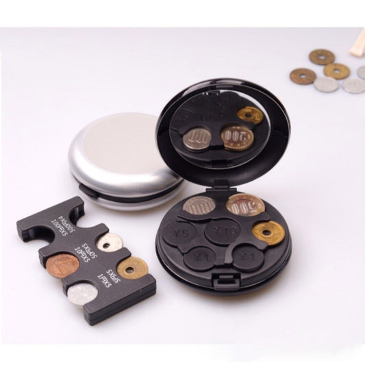 Women's & Men's & Plastic Round Clip Convenient Classification Coin Purses