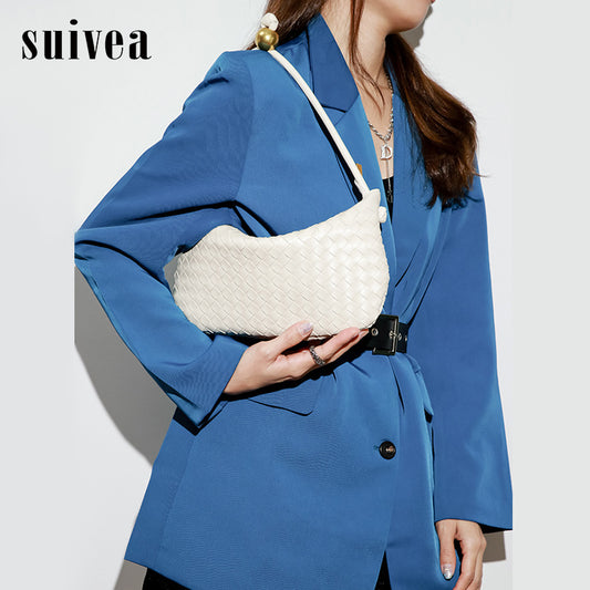 Women's Fashion Underarm Fresh Solid Color Dumpling Shoulder Bags