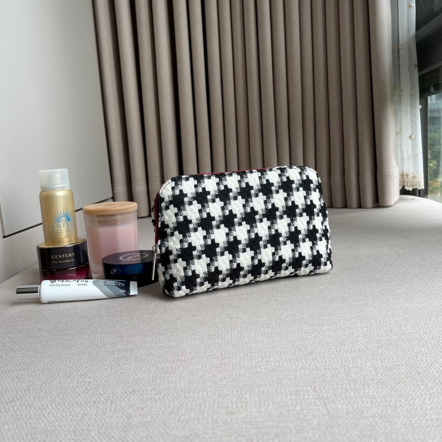 Gift Woven Portable Makeup Storage Organizing Cosmetic Bags