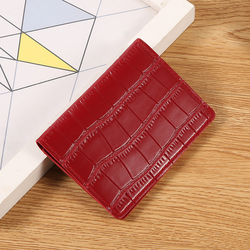 Women's Short Exquisite Hasp Clutch Fashion Two Card Holder