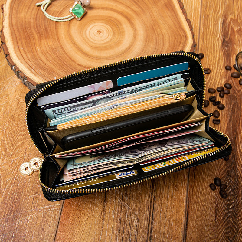 Women's Lucky For Long Clutch Portable Horizontal Men's Wallet
