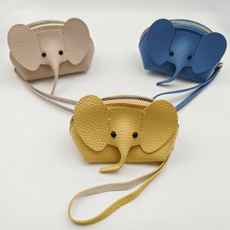 Graceful Thailand Elephant Pendant Creative Zipper Purses