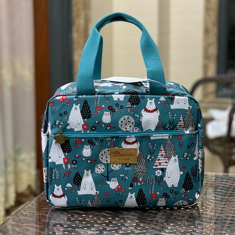 Korean Thick Waterproof Large Capacity Lunch Box Bags