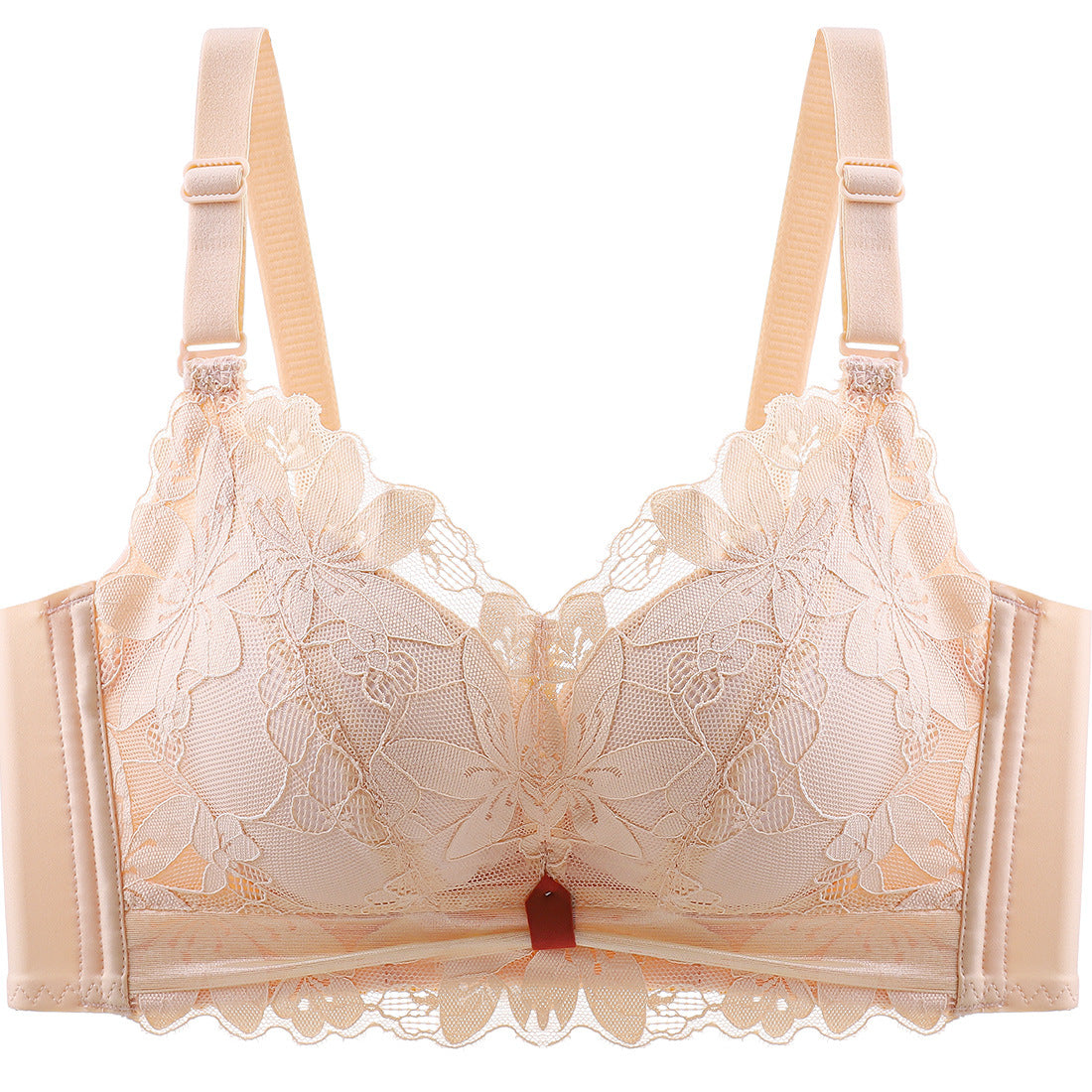 Women's Gathering Top Support Thickened Breathable Wireless Lingerie Sets