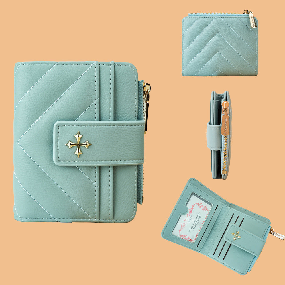 Women's Cruciate Flower Off Short Style Fashion Advanced Purses