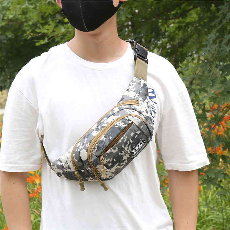 Women's & Men's & Strength Construction Site Camouflage Running Men's Waist Packs