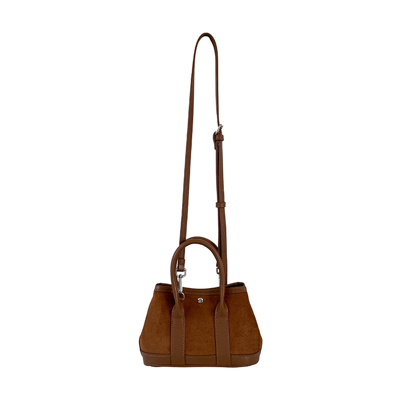 Durable Korean Suede Stitching Portable Design Bags