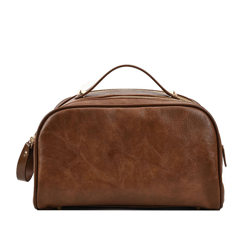 Portable Simple Fashionable Large Capacity Solid Cosmetic Bags