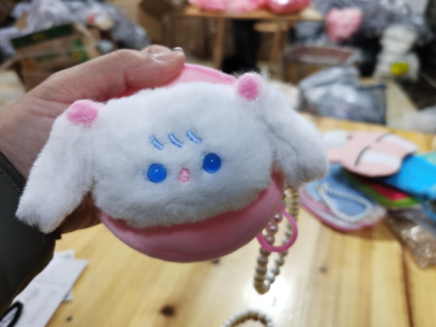 Children's Pendant Plush Creative Mini Clow Storage Coin Purses