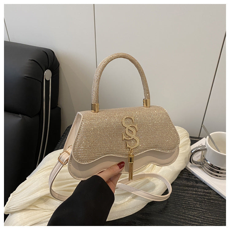 Trend Letter Hardware Spring Fashion Pop Oblique Women's Shoulder Bag