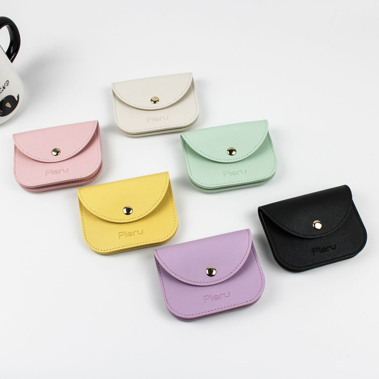 Women's Korean Style Simple Fresh Leather Envelope Card Holder