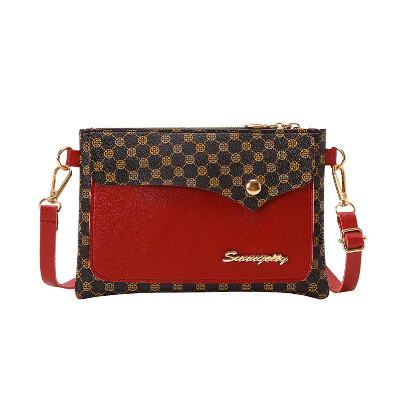 Women's Fashion Multifunctional Clutch Contrast Color Women's Messenger Bag