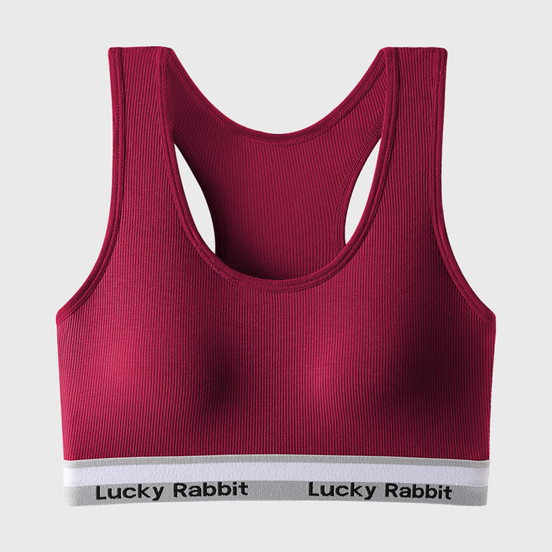 Women's Cotton Chest Pad Wireless Push Up Yoga Bras