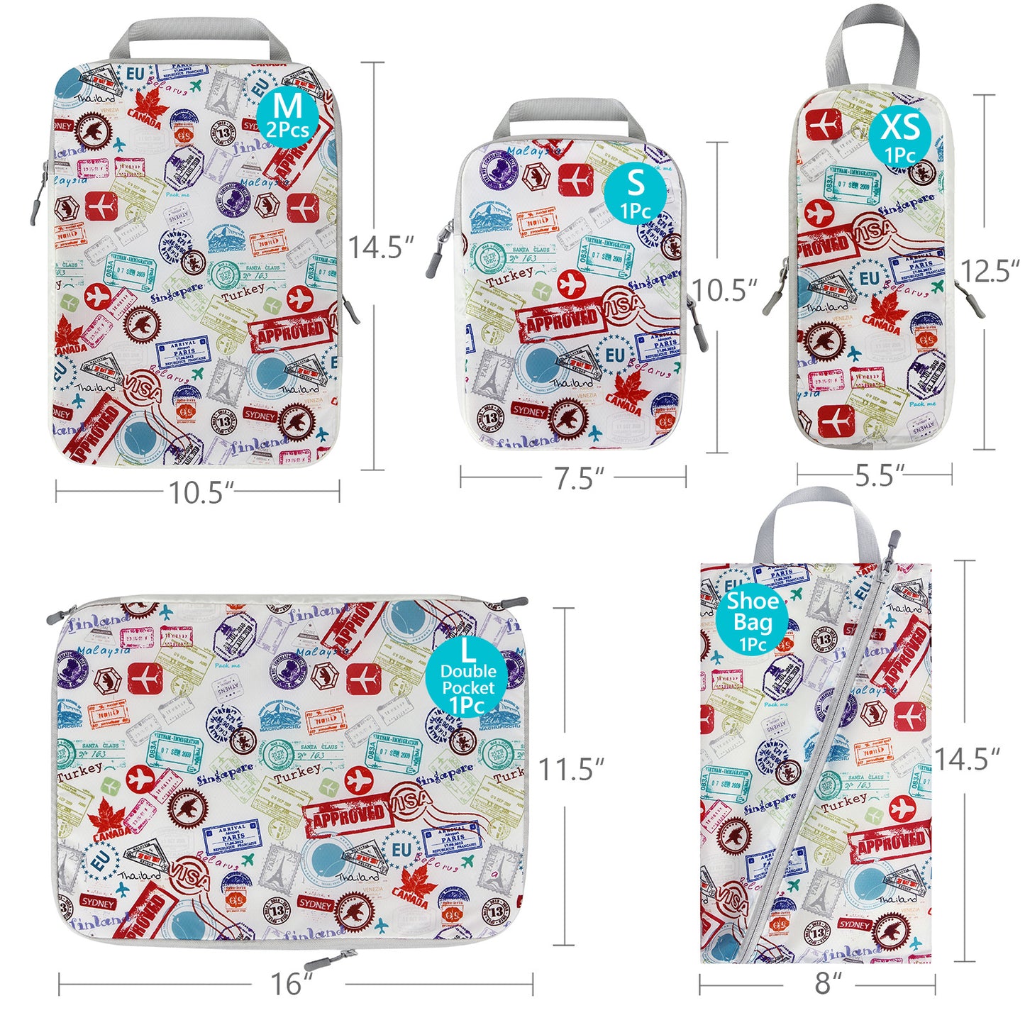 Compressed Storage Set Waterproof Portable Compression Travel Bags