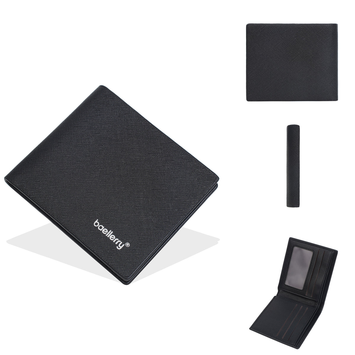 Men's Short Minimalist Multiple Slots Frosted Horizontal Men's Wallet