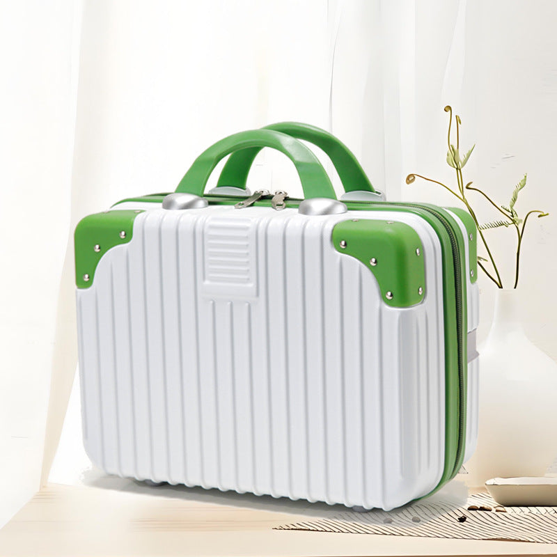 Inch Storage Mini Boarding Retro Blue Makeup Bag