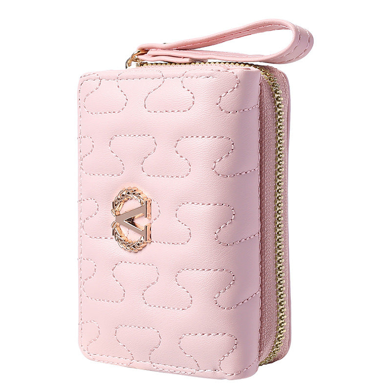 Women's Graceful Comfortable Short Embroidered High-grade Card Holder