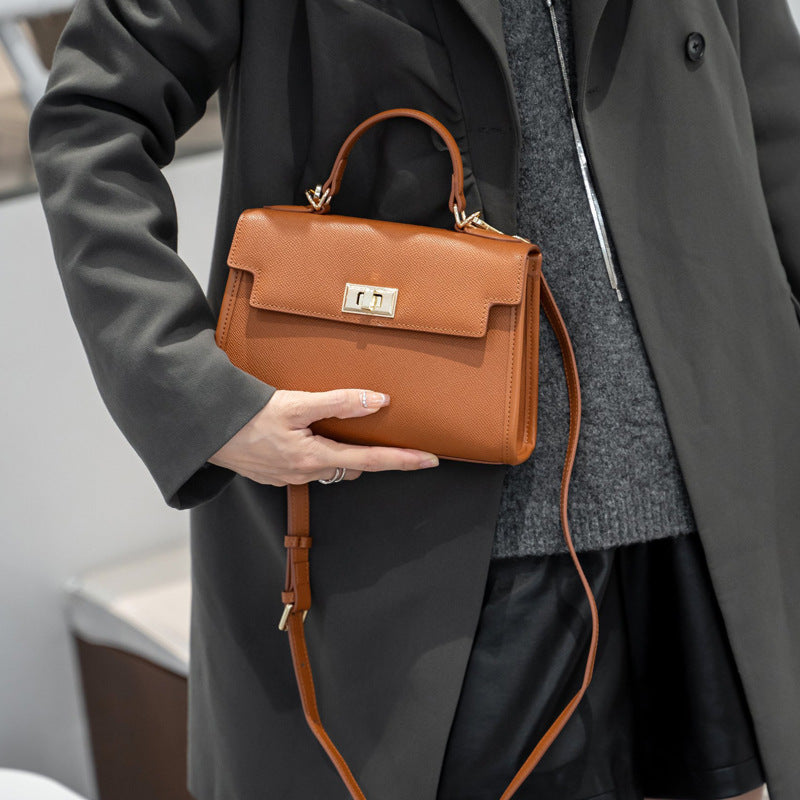Cowhide Mini High Sense Dinner Wedding Genuine Leather Kelly Second Bags