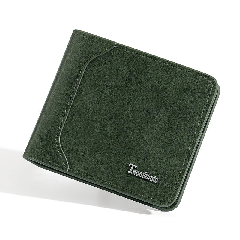 Men's Certificate Business Short Retro Multiple Slots Men's Wallets