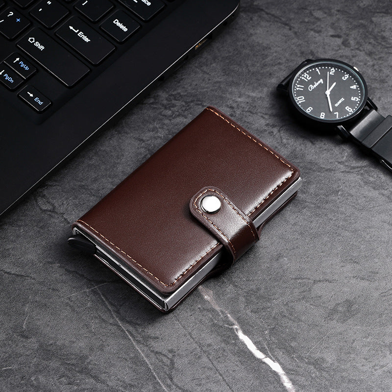 Women's & Men's & Metal Automatic Pop-up Cassette Good-looking Card Holder