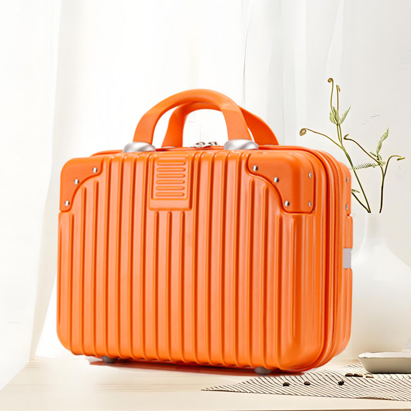 Inch Storage Mini Boarding Retro Blue Makeup Bag
