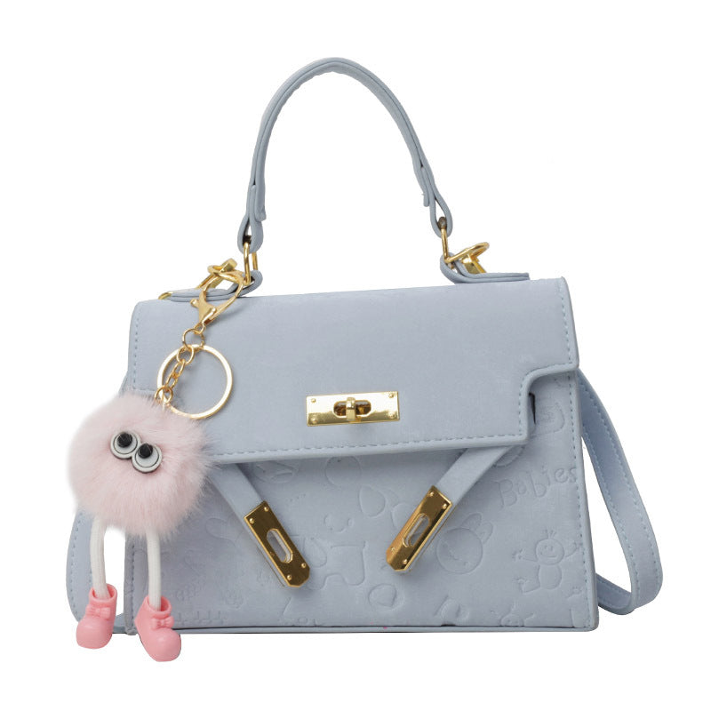Women's Korean Style Spring Fashion Embossing Kelly Women's Messenger Bag